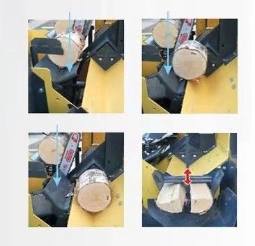 스피드 체인시어 전기 15KW 목재 나무 분단기 6S 화목 처리기