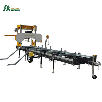 18HP 가솔린 엔진 휴대용 반지톱 밀링 모바일 바퀴 로그 절단 sawmill