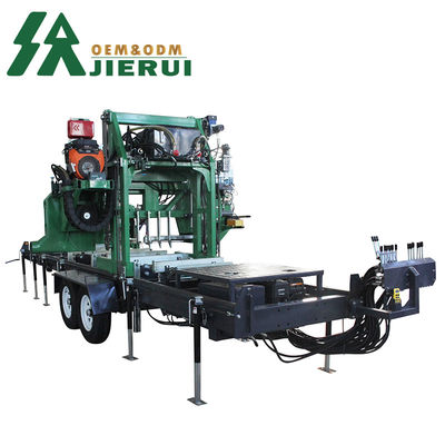 27HP 가솔린 목재 절단 밴드톱 톱 밀링 기계 로그 목재 작업