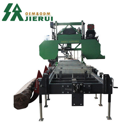 27HP 가솔린 목재 절단 밴드톱 톱 밀링 기계 로그 목재 작업