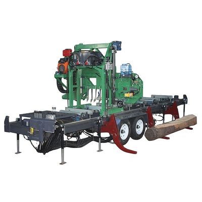 지에루이 CE 승인 휴대용 sawmill 기계 목재 절단 기능 및 4500kg 무게