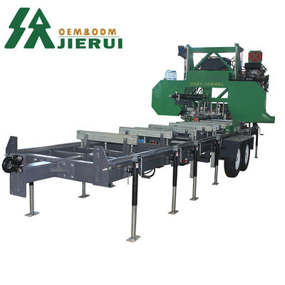 지에루이 CE 승인 휴대용 sawmill 기계 목재 절단 기능 및 4500kg 무게