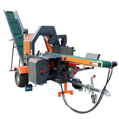 15HP 화목 로그 프로세서 기계 견고한 불꽃 목재 처리 도구