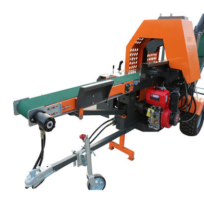 15HP 화목 로그 프로세서 기계 견고한 불꽃 목재 처리 도구