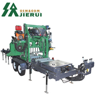 디자인 가솔린 수압 PLC 30HP 포터블 sawmill 27 인치에 나무 절단 랜드톱