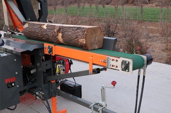 800kg Log Wood Splitting Firewood Processor 18HP 27HP 가솔린과 함께