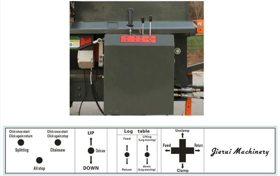 800kg Log Wood Splitting Firewood Processor 18HP 27HP 가솔린과 함께
